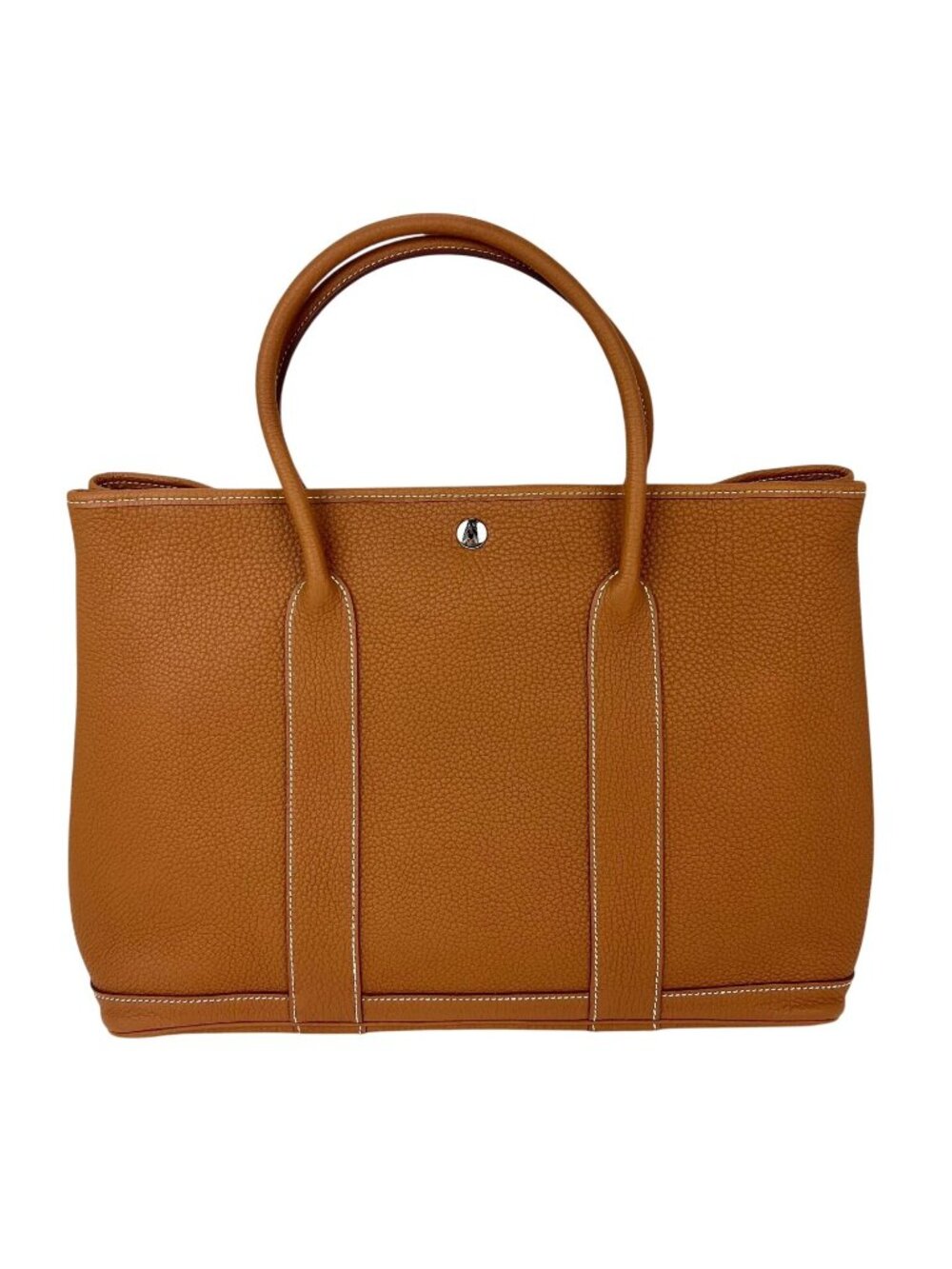 Hermes Negonda Garden Party MM 36 Gold Leather Tote